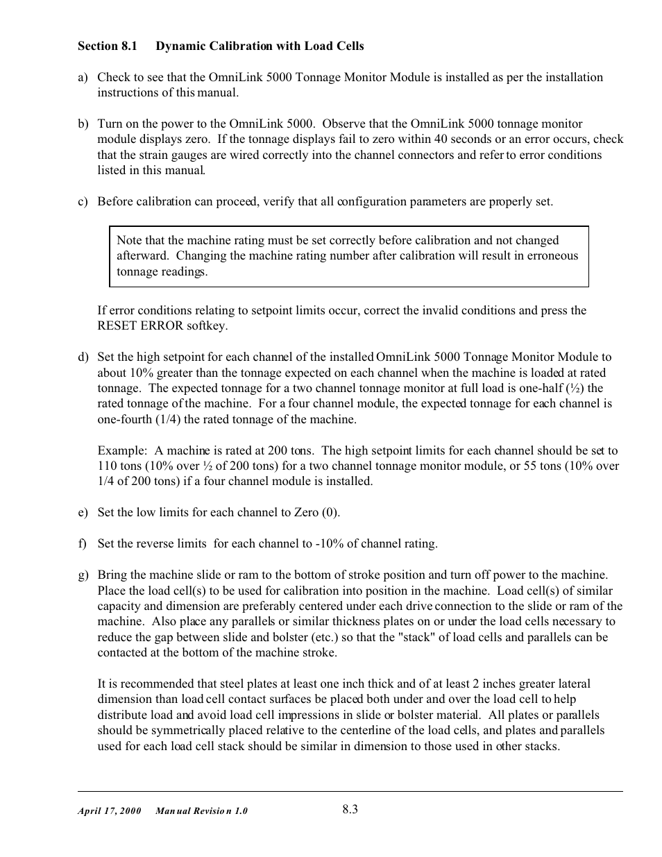 LINK Systems OmniLink 5000 User Manual | Page 71 / 81
