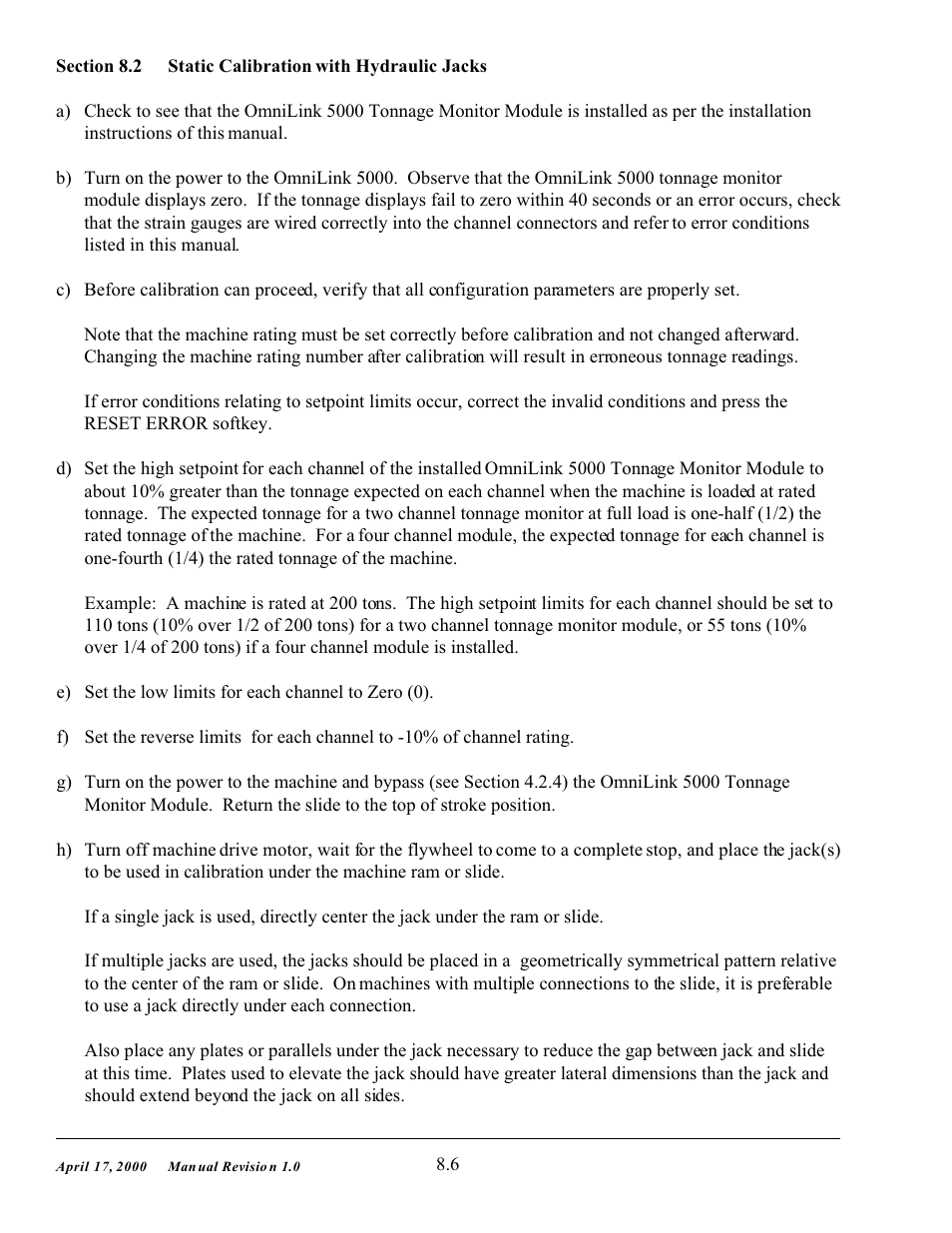 LINK Systems OmniLink 5000 User Manual | Page 74 / 81