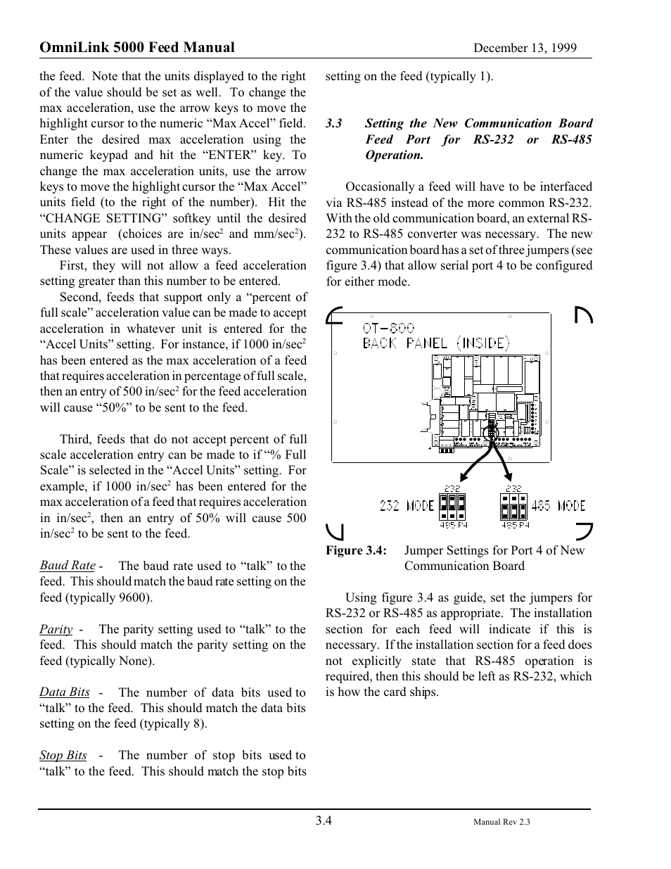 Omnilink 5000 feed manual | LINK Systems OmniLink - Feed Interface User Manual | Page 26 / 40