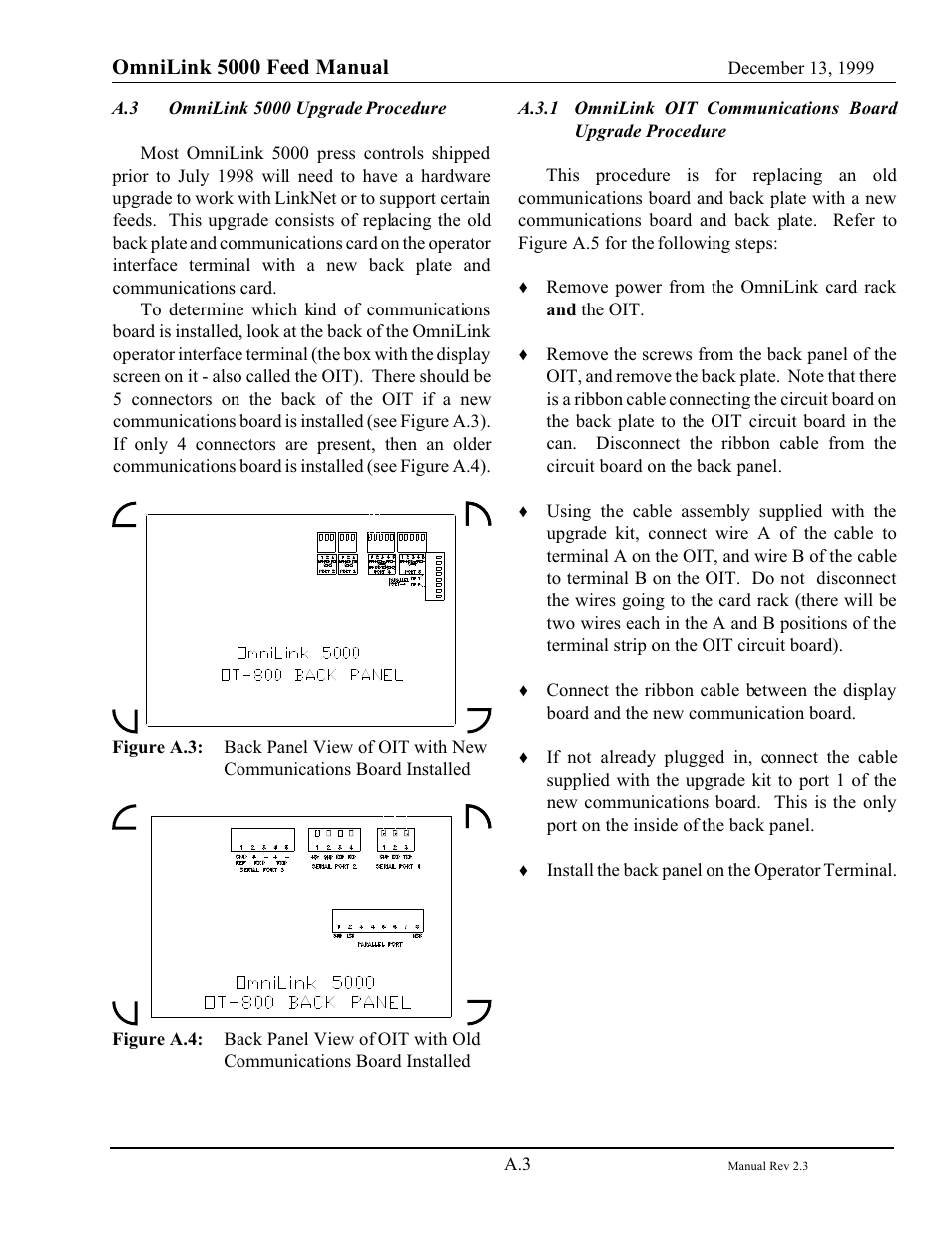 Omnilink 5000 feed manual | LINK Systems OmniLink - Feed Interface User Manual | Page 36 / 40