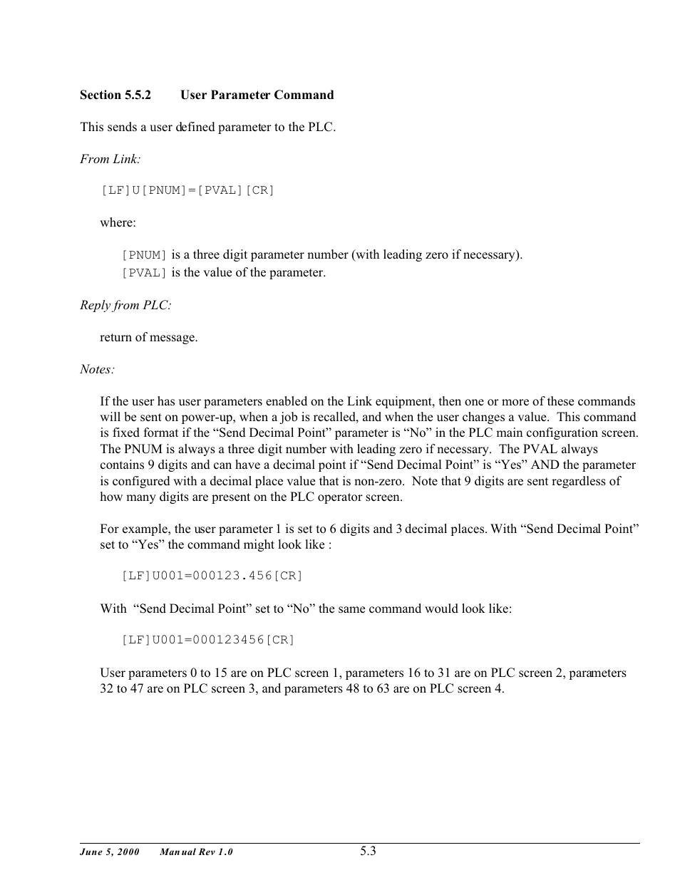 LINK Systems OmniLink - PLC Interface User Manual | Page 30 / 53