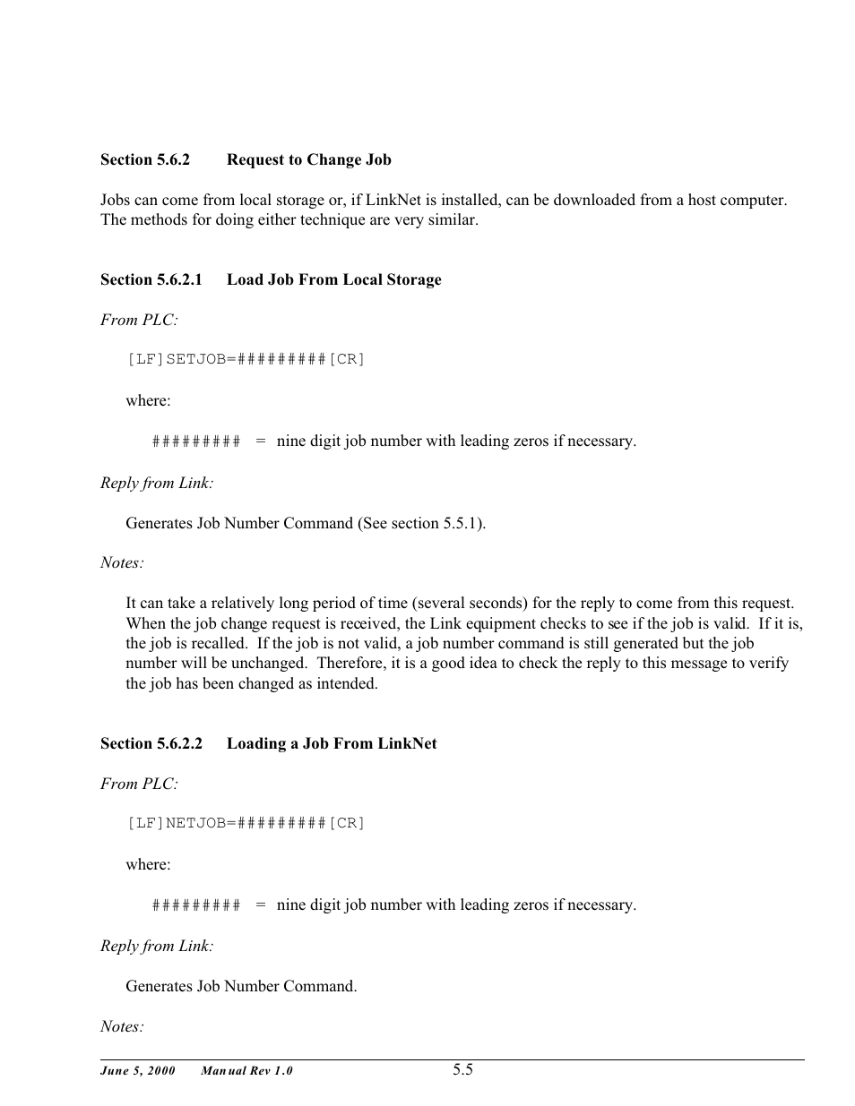LINK Systems OmniLink - PLC Interface User Manual | Page 32 / 53