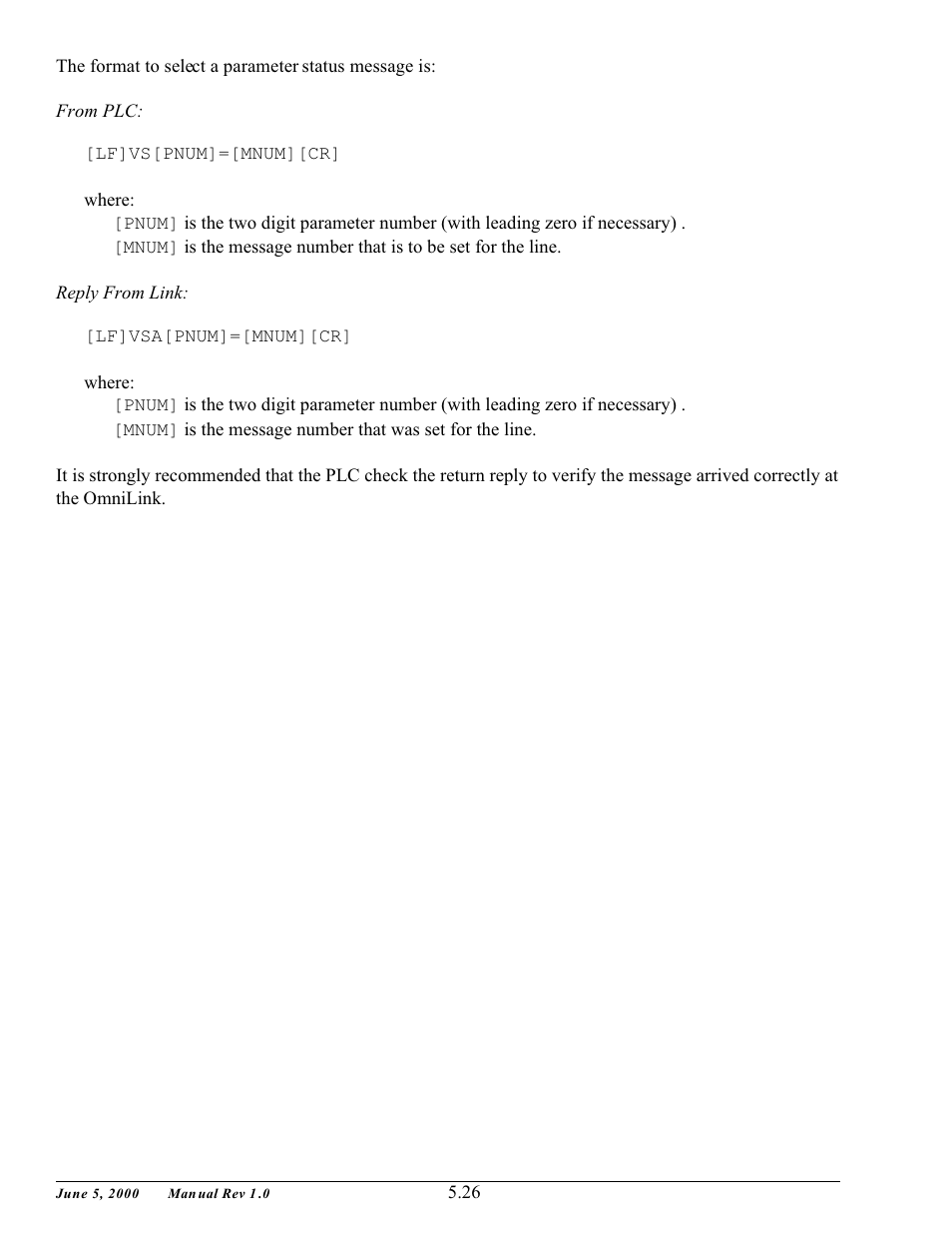 LINK Systems OmniLink - PLC Interface User Manual | Page 53 / 53