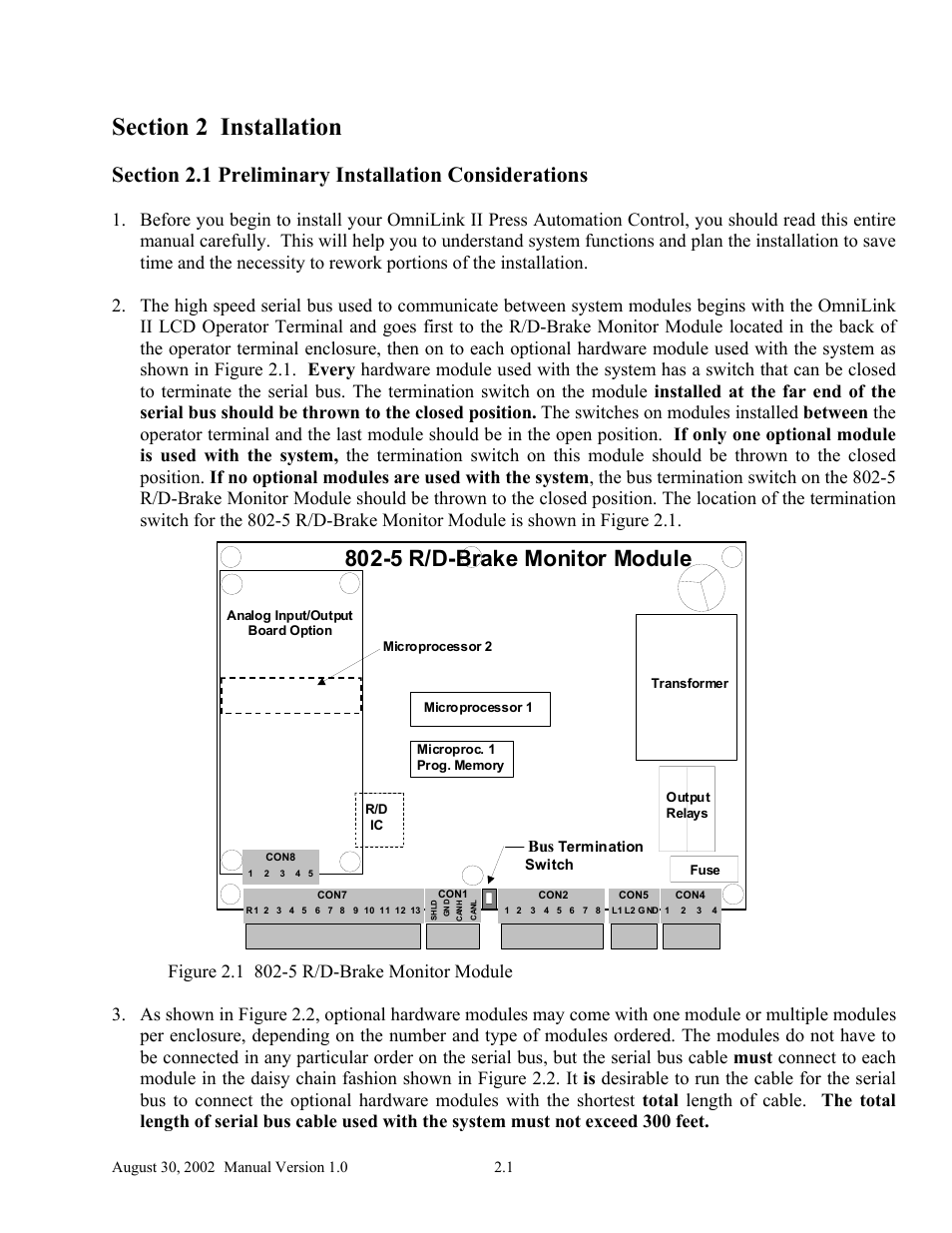 5 r/d-brake monitor module | LINK Systems OmniLink II Press Automation Control User Manual | Page 10 / 154