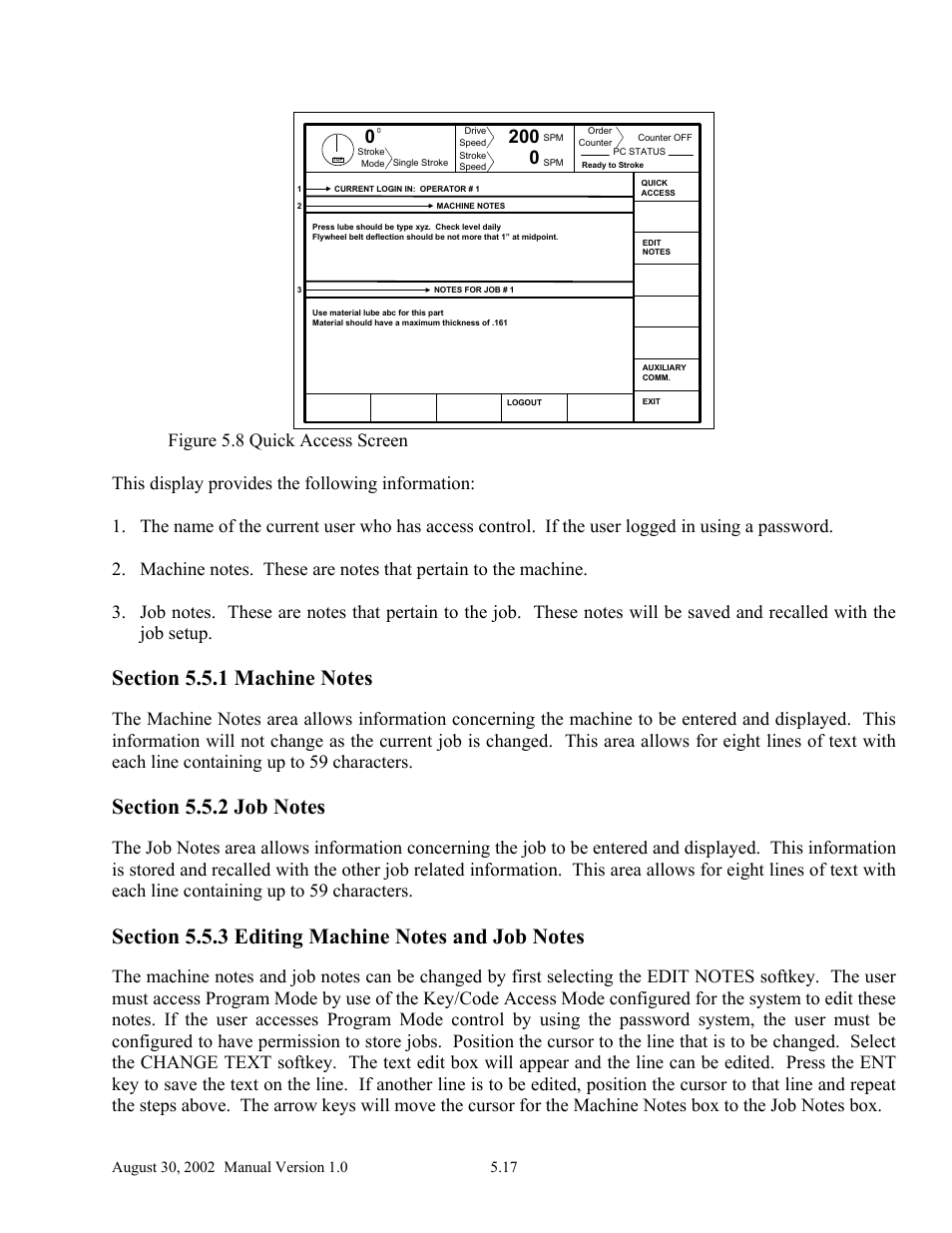 LINK Systems OmniLink II Press Automation Control User Manual | Page 100 / 154