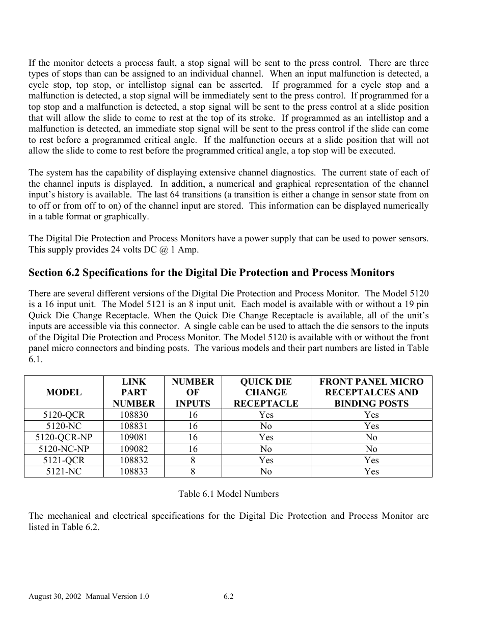 LINK Systems OmniLink II Press Automation Control User Manual | Page 107 / 154