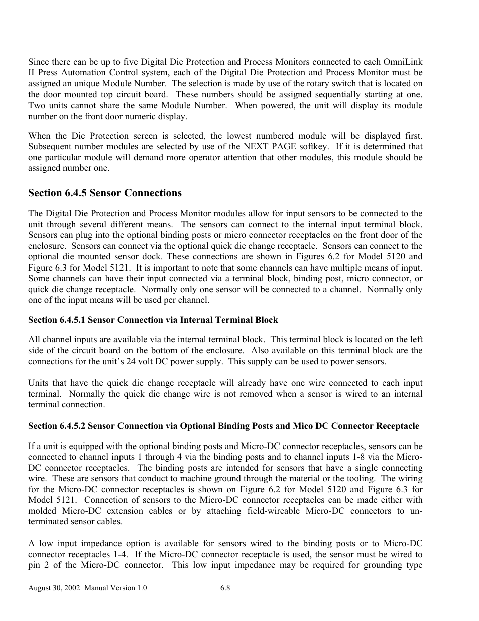 LINK Systems OmniLink II Press Automation Control User Manual | Page 113 / 154