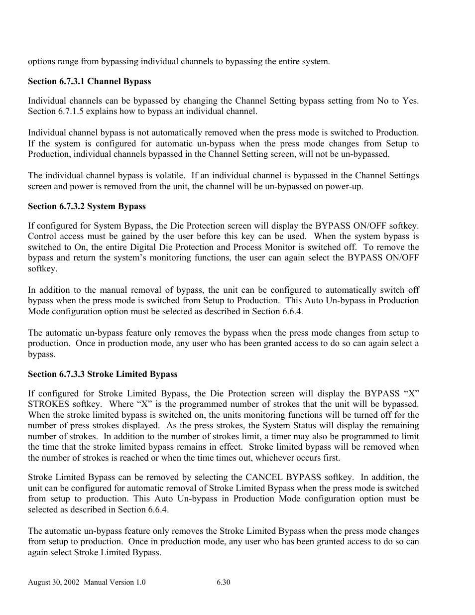 LINK Systems OmniLink II Press Automation Control User Manual | Page 135 / 154