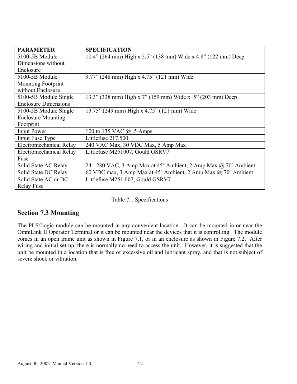 LINK Systems OmniLink II Press Automation Control User Manual | Page 139 / 154