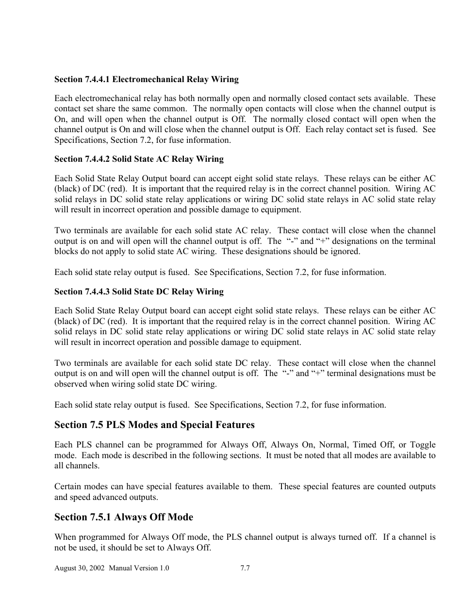 LINK Systems OmniLink II Press Automation Control User Manual | Page 144 / 154