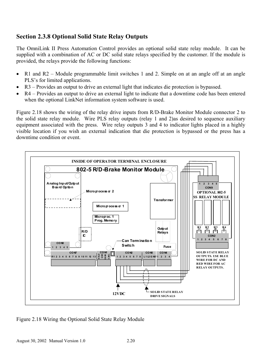 5 r/d-brake monitor module | LINK Systems OmniLink II Press Automation Control User Manual | Page 29 / 154