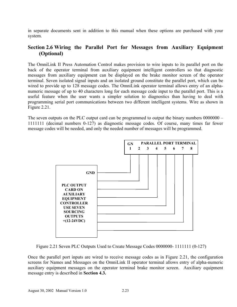 LINK Systems OmniLink II Press Automation Control User Manual | Page 32 / 154