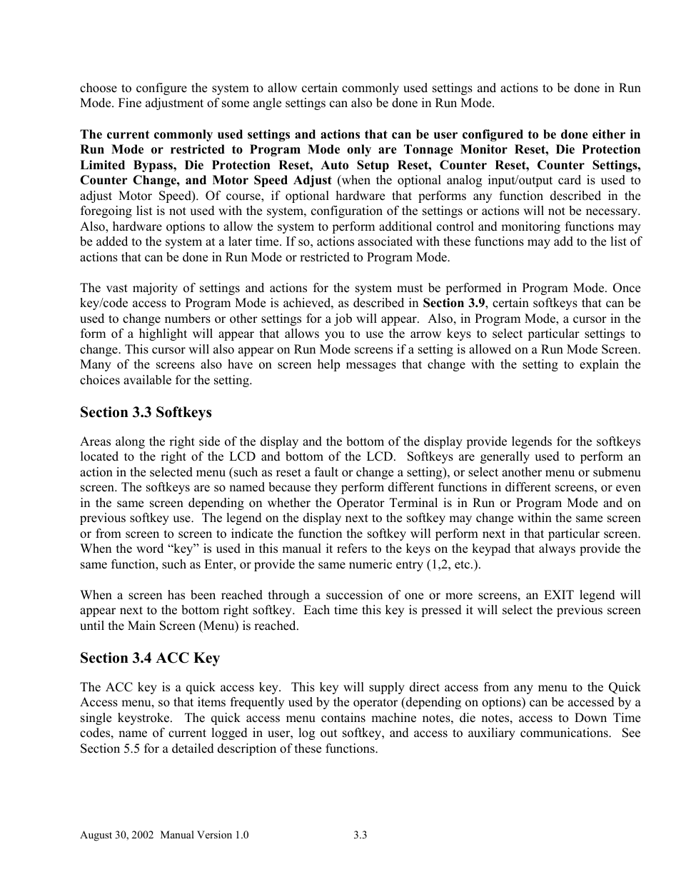 LINK Systems OmniLink II Press Automation Control User Manual | Page 36 / 154