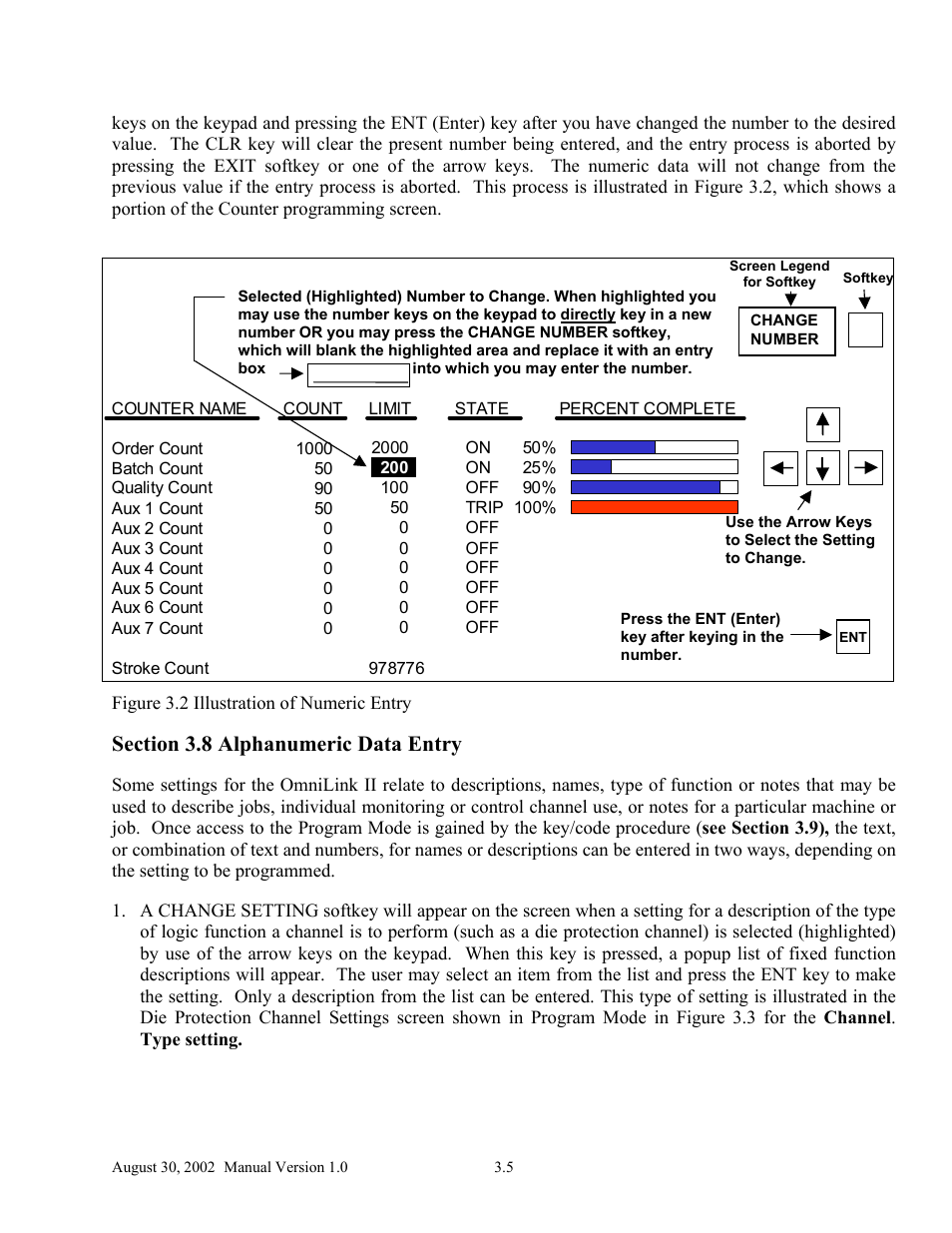 LINK Systems OmniLink II Press Automation Control User Manual | Page 38 / 154