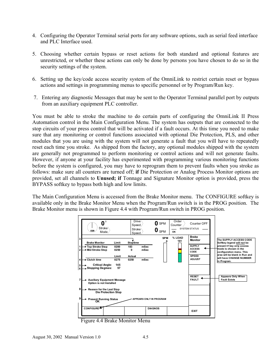 LINK Systems OmniLink II Press Automation Control User Manual | Page 54 / 154