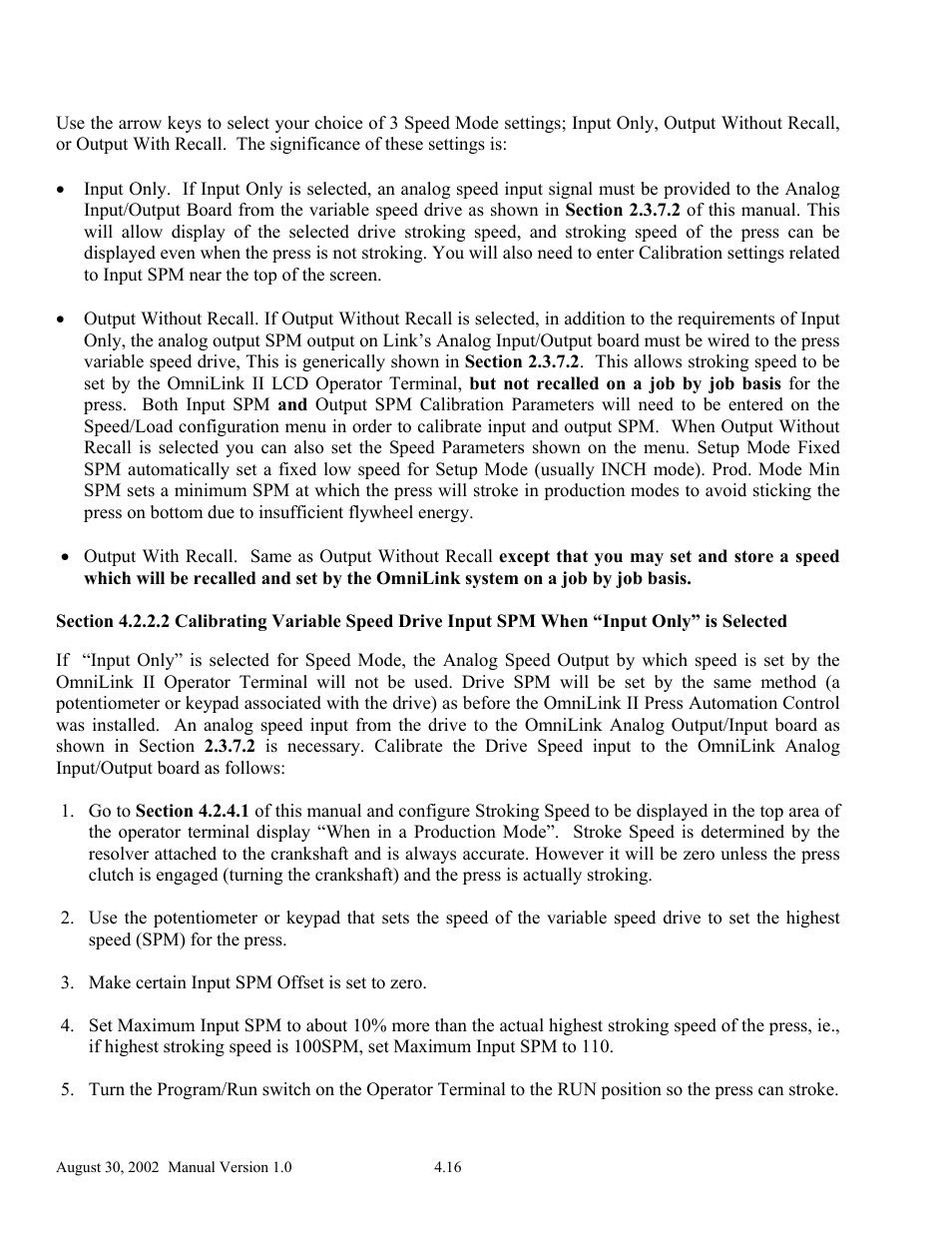 LINK Systems OmniLink II Press Automation Control User Manual | Page 65 / 154