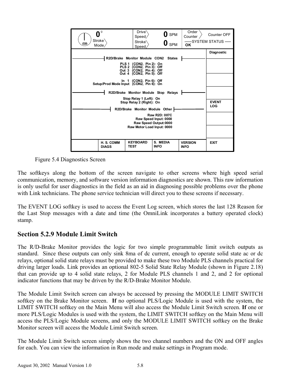 LINK Systems OmniLink II Press Automation Control User Manual | Page 91 / 154