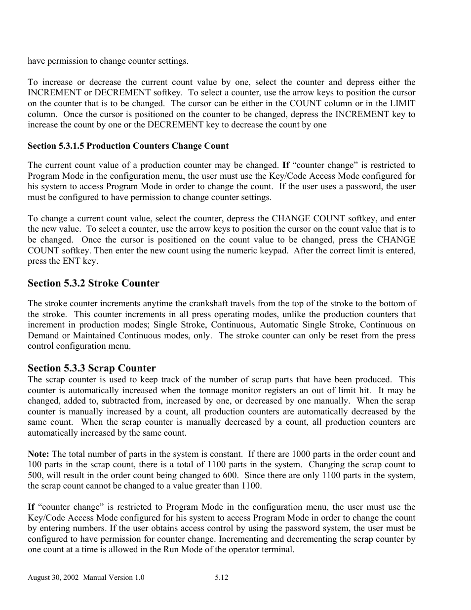 LINK Systems OmniLink II Press Automation Control User Manual | Page 95 / 154