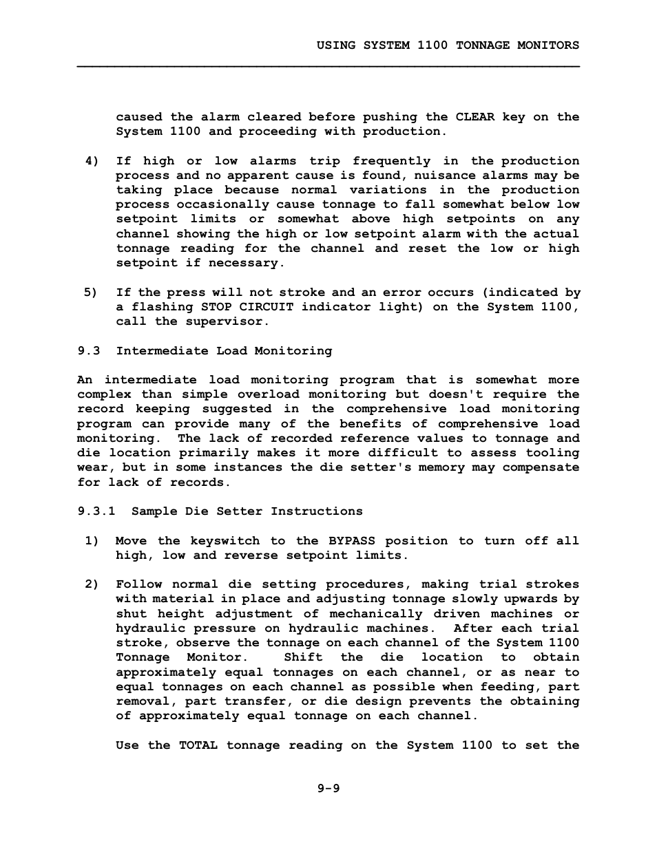 LINK Systems System 1100 Tonnage Monitor User Manual | Page 100 / 117