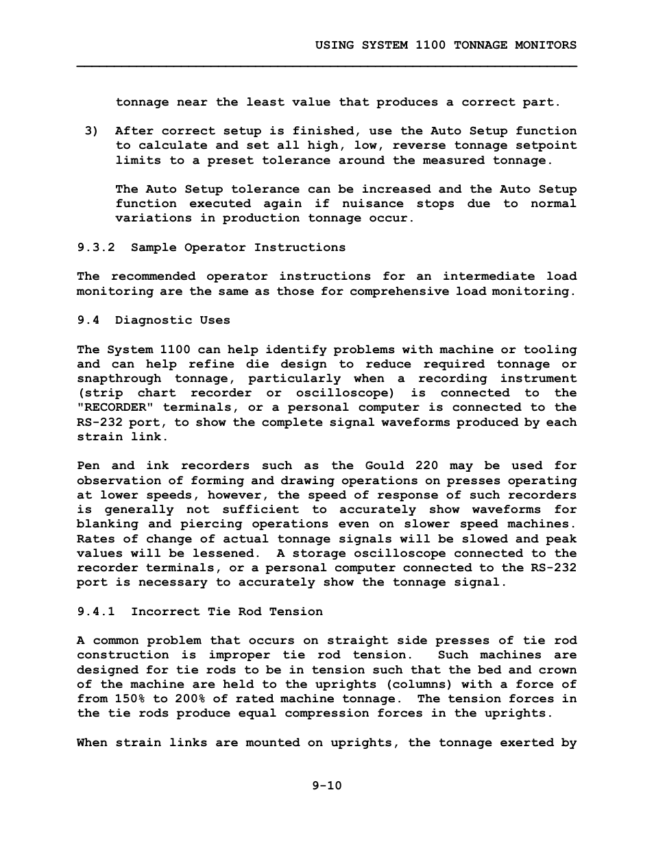 LINK Systems System 1100 Tonnage Monitor User Manual | Page 101 / 117