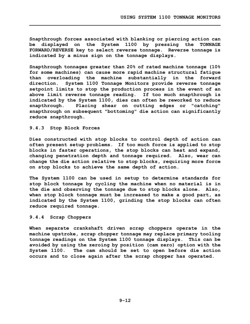 LINK Systems System 1100 Tonnage Monitor User Manual | Page 103 / 117