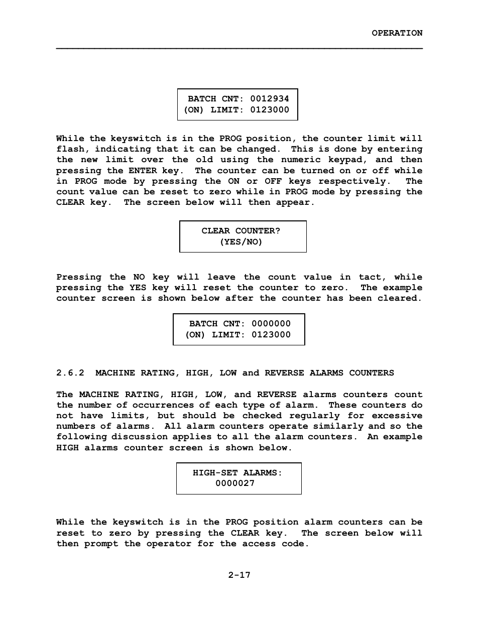 LINK Systems System 1100 Tonnage Monitor User Manual | Page 28 / 117