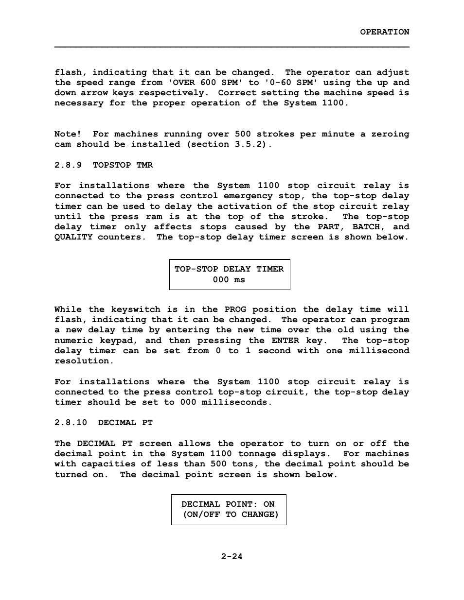 LINK Systems System 1100 Tonnage Monitor User Manual | Page 35 / 117