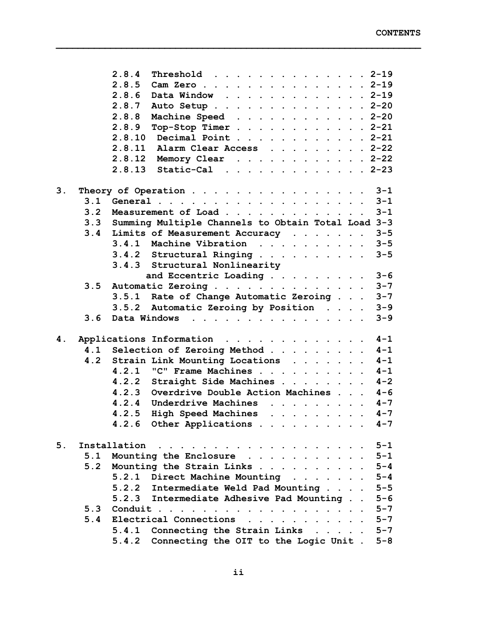 LINK Systems System 1100 Tonnage Monitor User Manual | Page 4 / 117