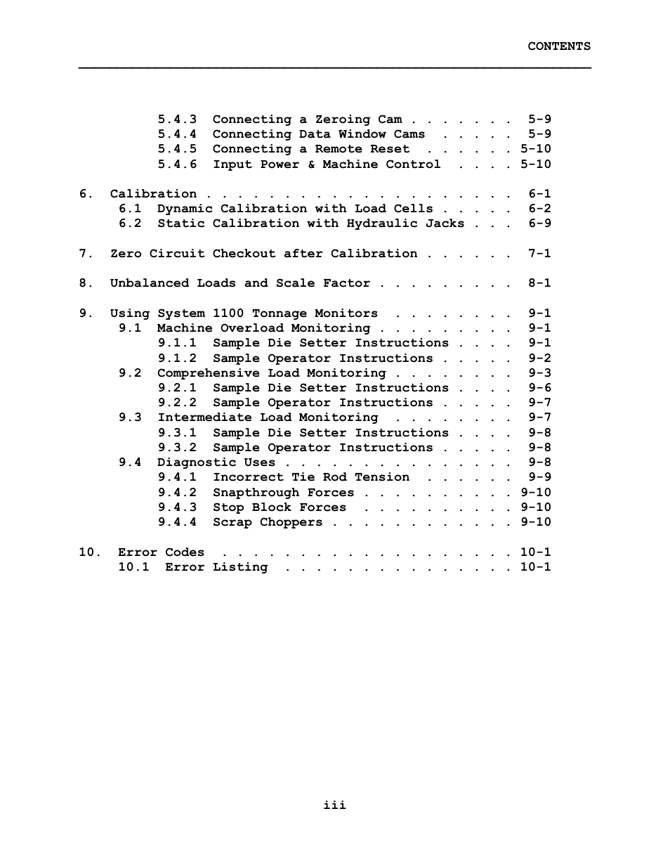 LINK Systems System 1100 Tonnage Monitor User Manual | Page 5 / 117
