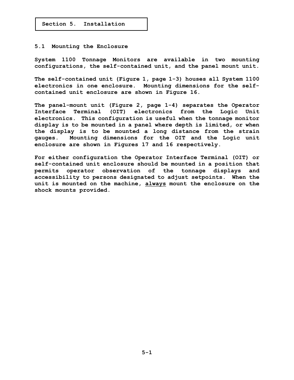 LINK Systems System 1100 Tonnage Monitor User Manual | Page 60 / 117