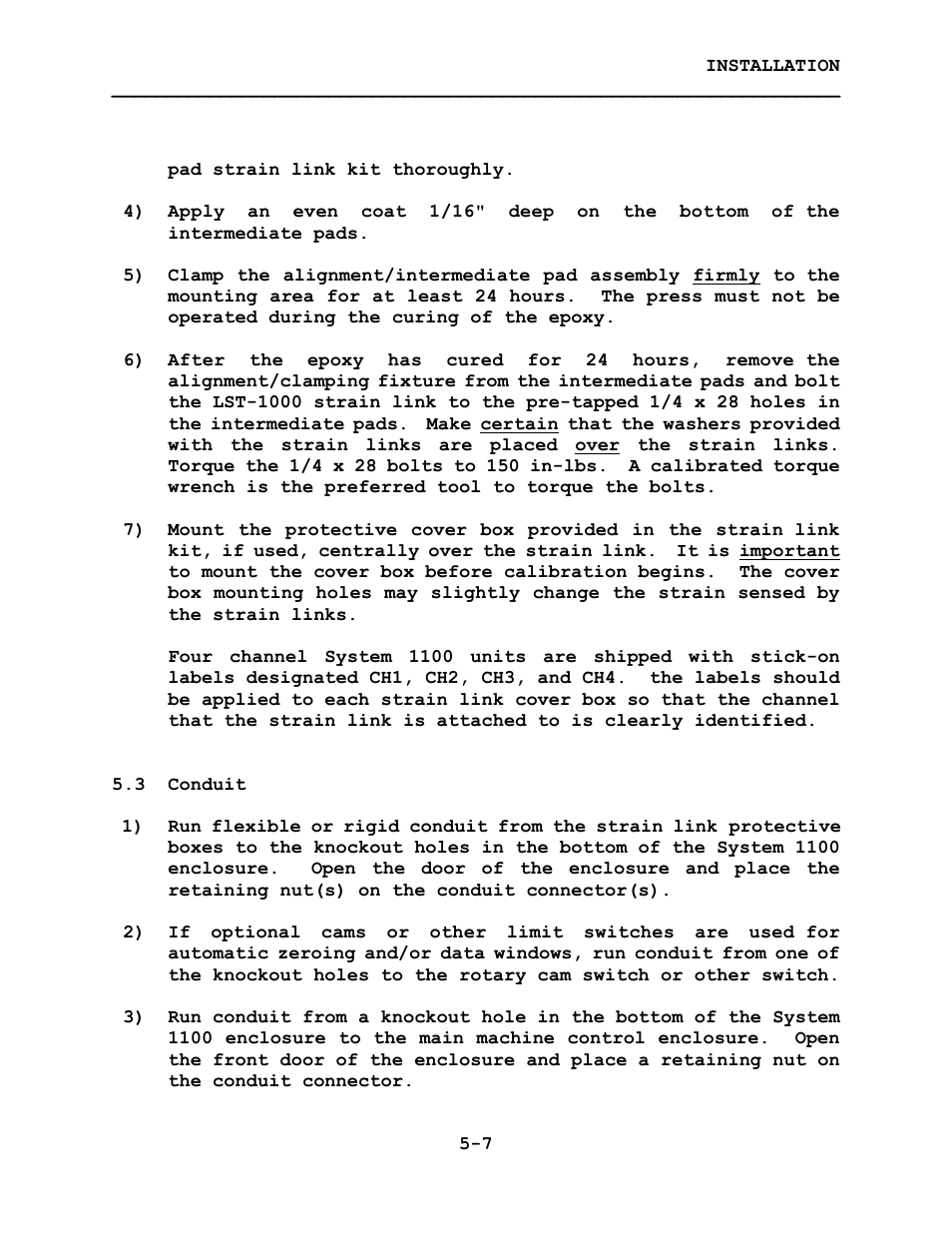 LINK Systems System 1100 Tonnage Monitor User Manual | Page 66 / 117