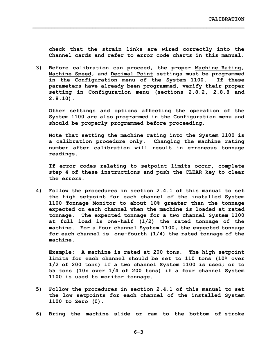 LINK Systems System 1100 Tonnage Monitor User Manual | Page 75 / 117