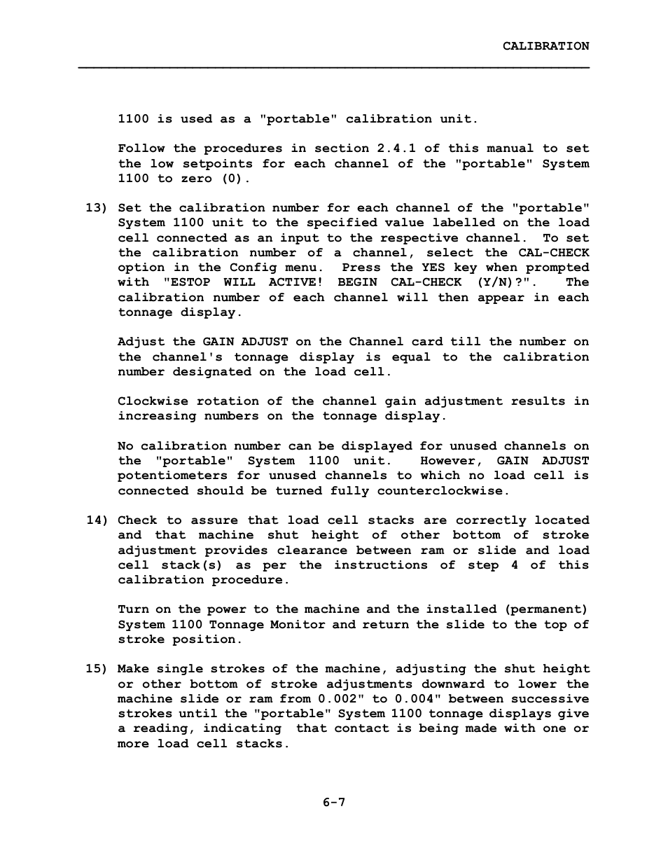 LINK Systems System 1100 Tonnage Monitor User Manual | Page 79 / 117