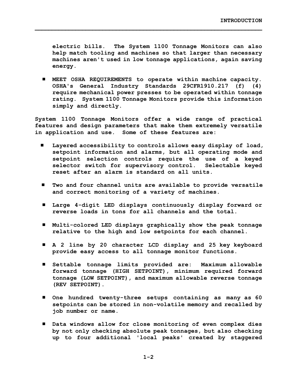 LINK Systems System 1100 Tonnage Monitor User Manual | Page 8 / 117
