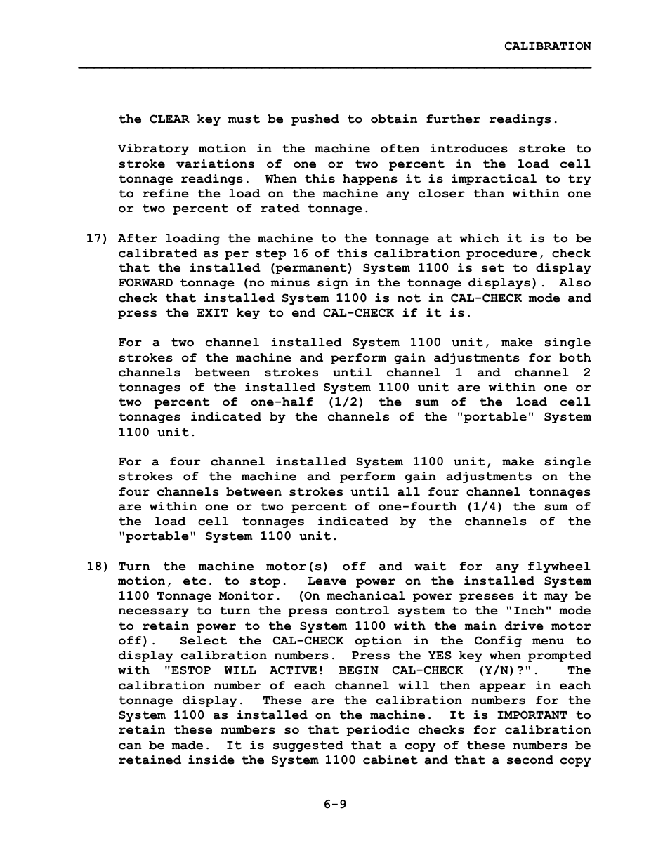 LINK Systems System 1100 Tonnage Monitor User Manual | Page 81 / 117
