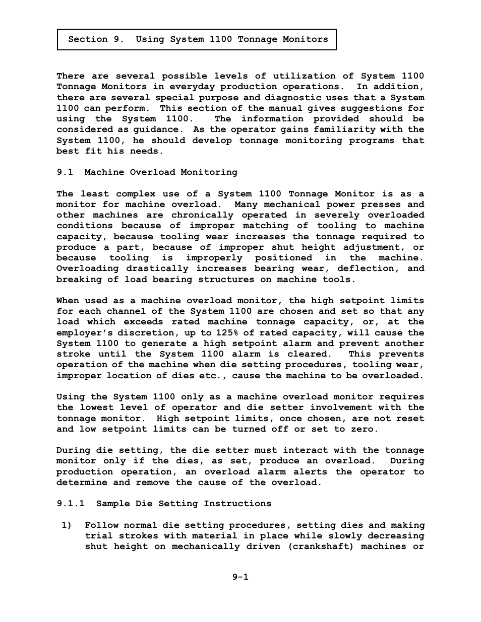 LINK Systems System 1100 Tonnage Monitor User Manual | Page 92 / 117