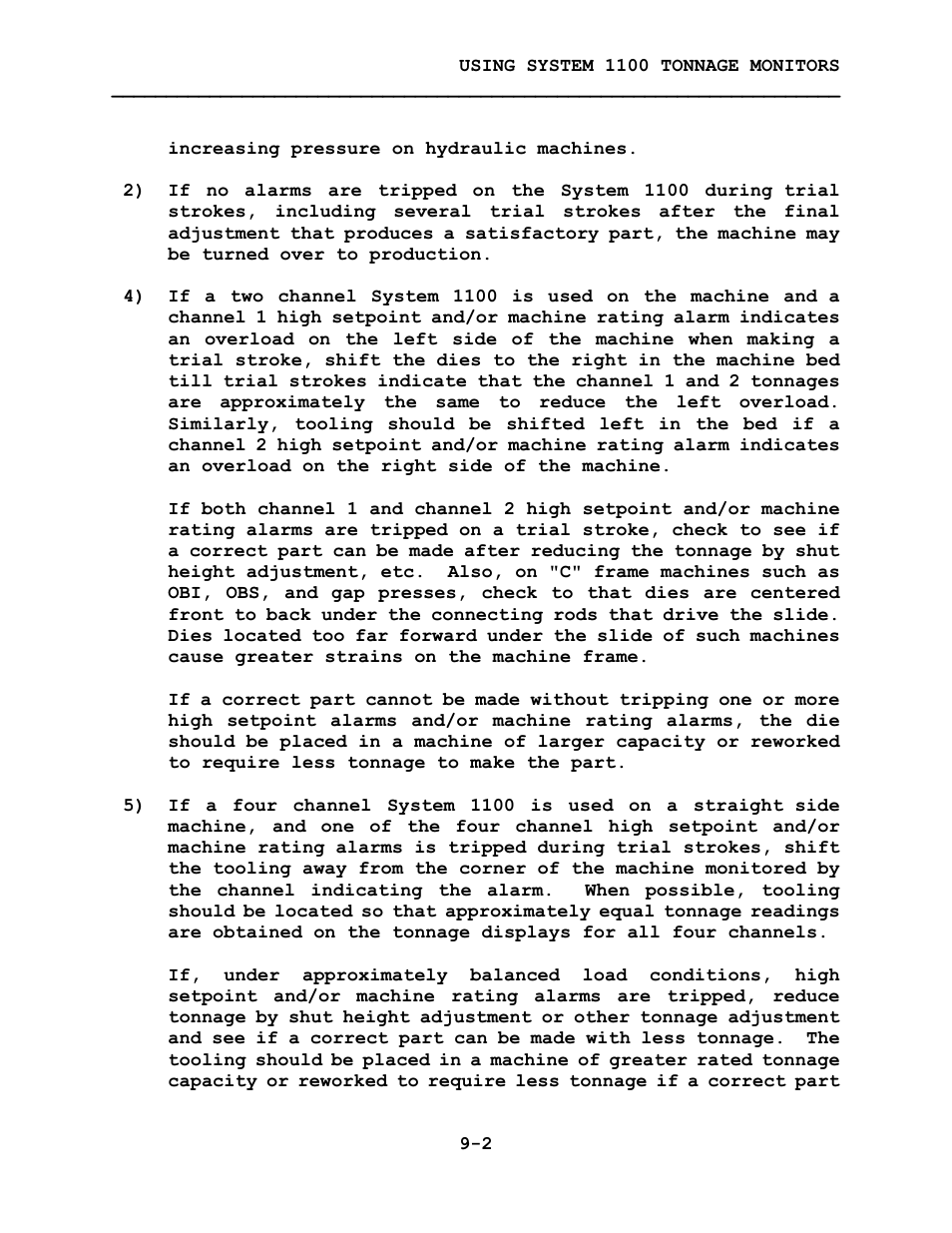 LINK Systems System 1100 Tonnage Monitor User Manual | Page 93 / 117