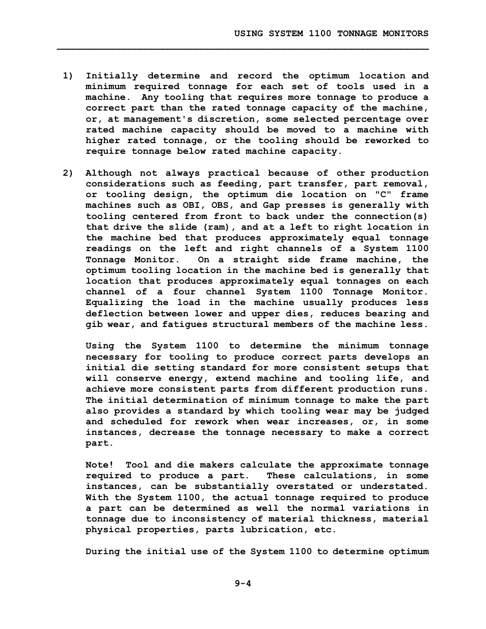 LINK Systems System 1100 Tonnage Monitor User Manual | Page 95 / 117