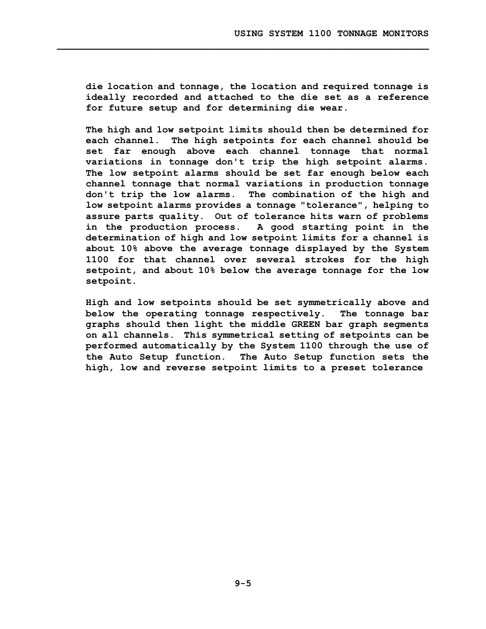 LINK Systems System 1100 Tonnage Monitor User Manual | Page 96 / 117