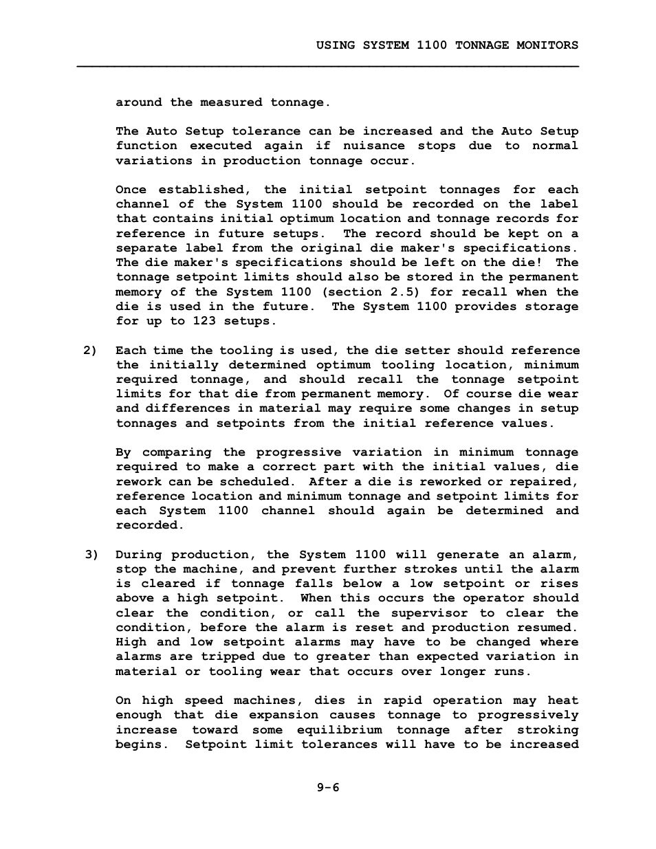 LINK Systems System 1100 Tonnage Monitor User Manual | Page 97 / 117