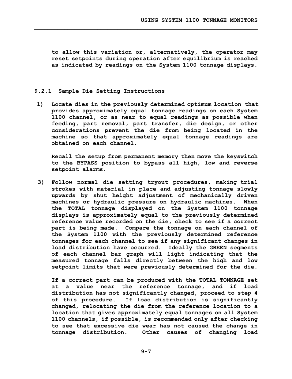 LINK Systems System 1100 Tonnage Monitor User Manual | Page 98 / 117