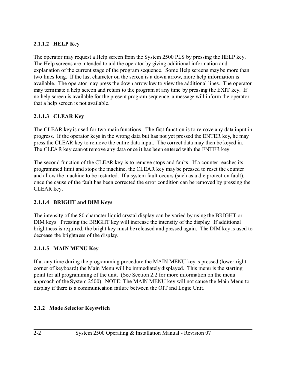 LINK Systems System 2500 PLS User Manual | Page 10 / 79