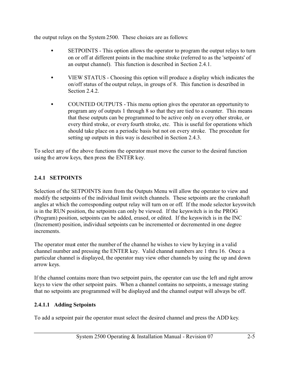 LINK Systems System 2500 PLS User Manual | Page 13 / 79