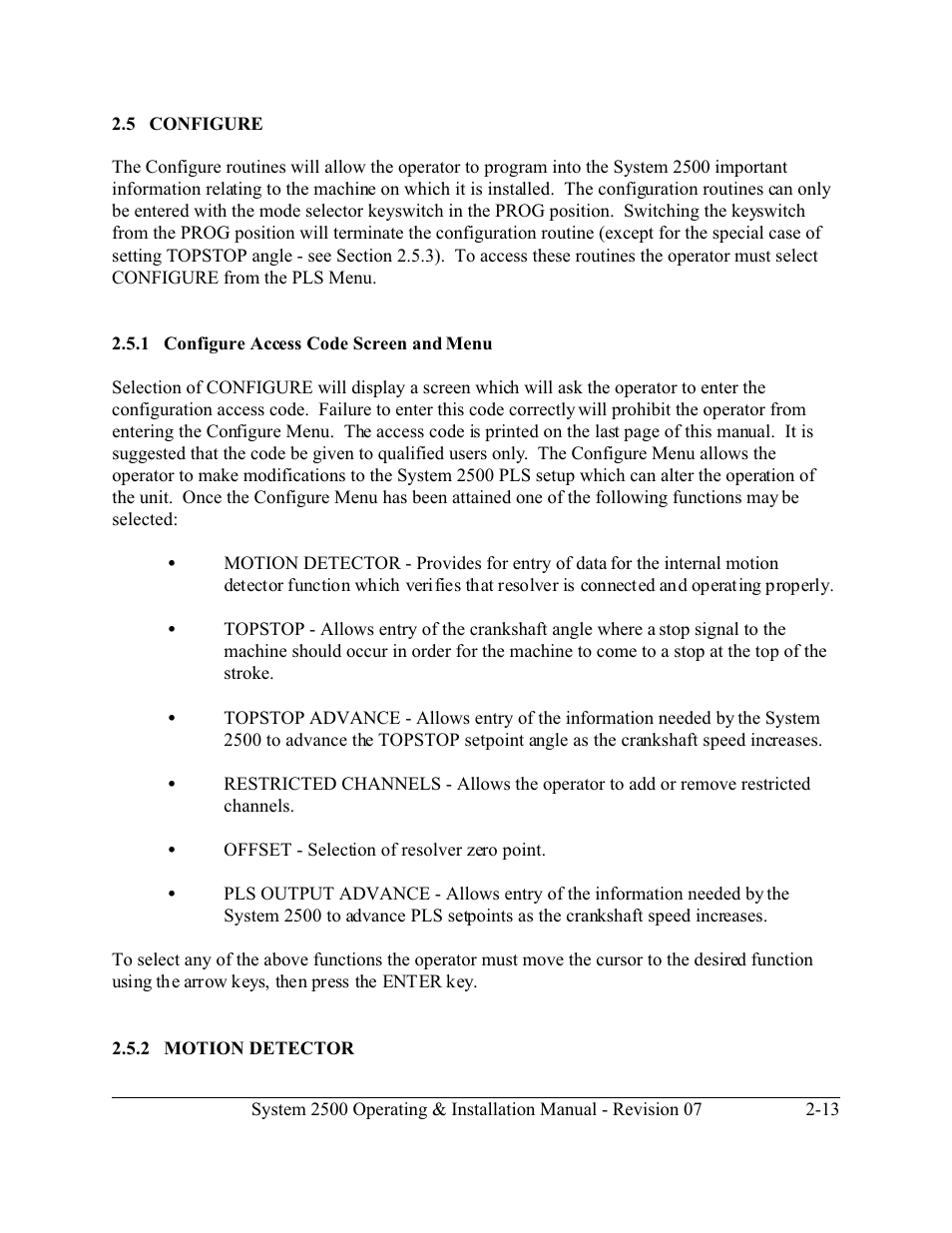 LINK Systems System 2500 PLS User Manual | Page 21 / 79