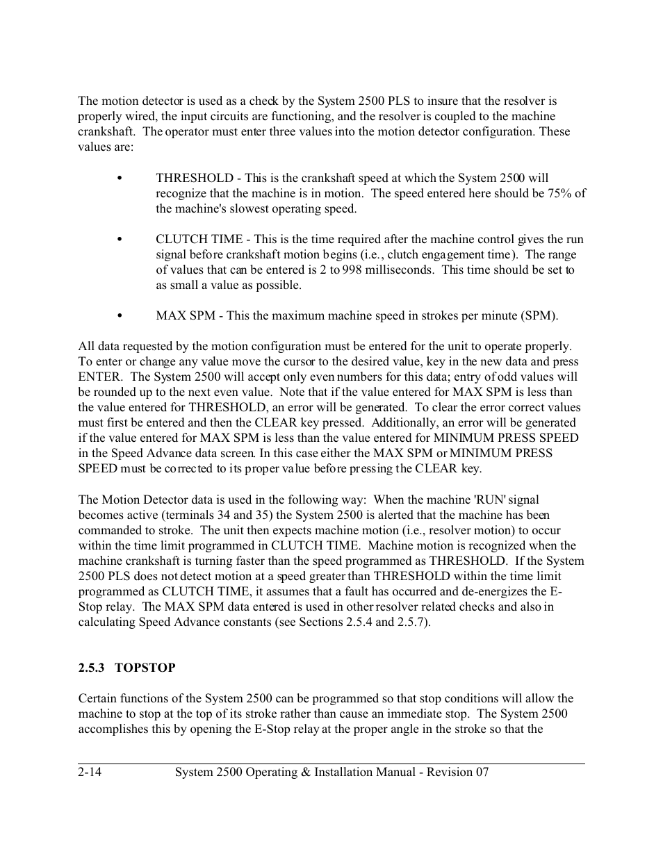LINK Systems System 2500 PLS User Manual | Page 22 / 79