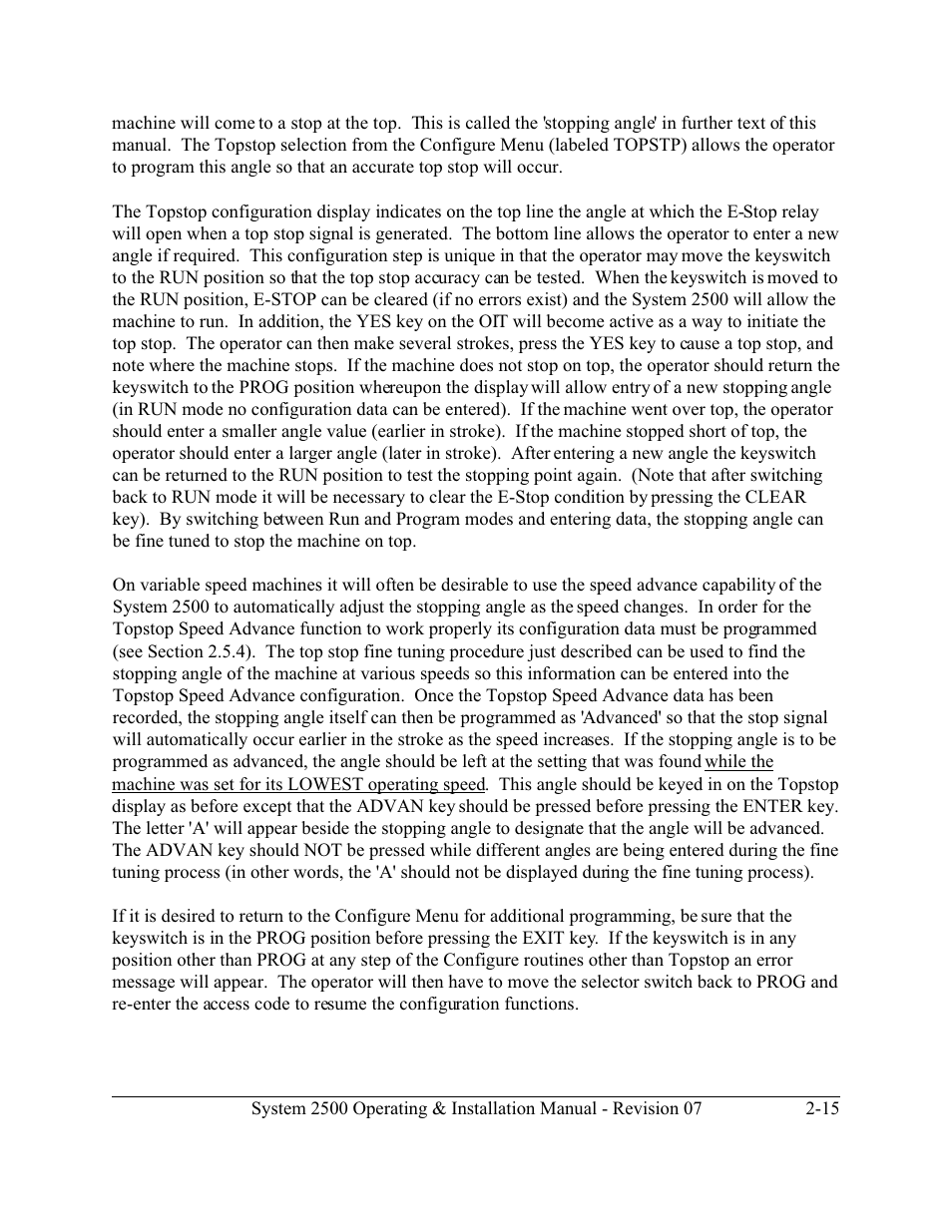 LINK Systems System 2500 PLS User Manual | Page 23 / 79