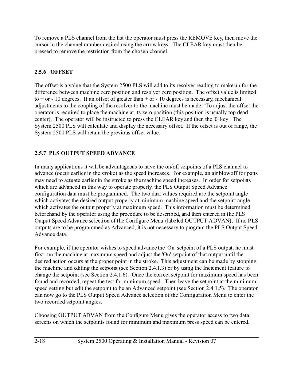LINK Systems System 2500 PLS User Manual | Page 26 / 79
