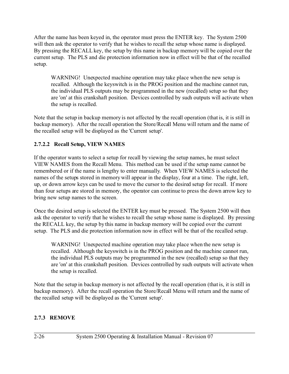 LINK Systems System 2500 PLS User Manual | Page 34 / 79