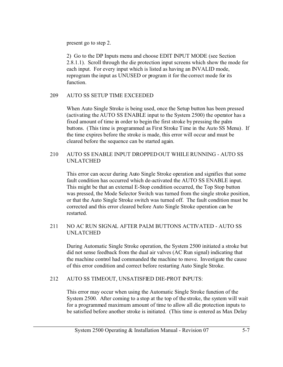 LINK Systems System 2500 PLS User Manual | Page 75 / 79