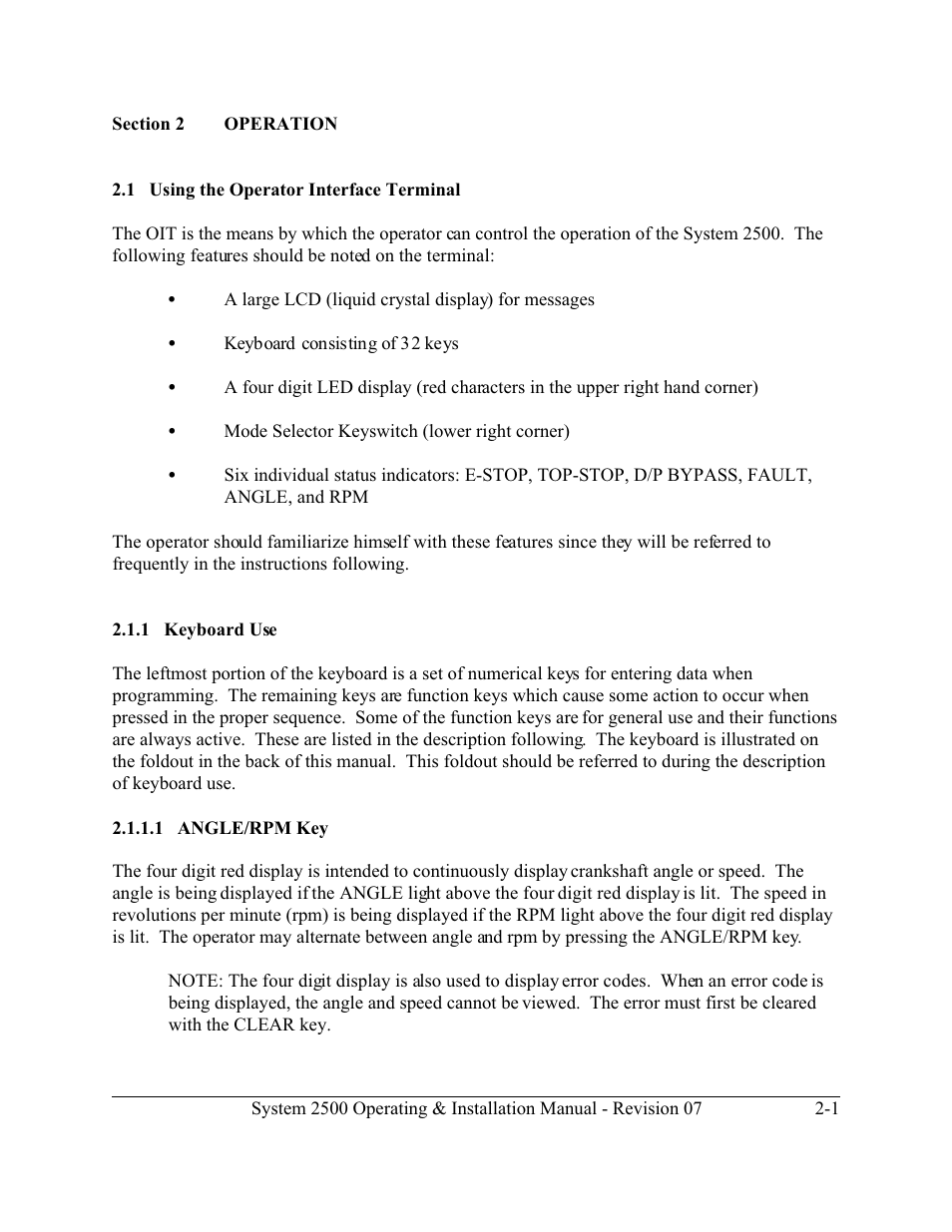 LINK Systems System 2500 PLS User Manual | Page 9 / 79